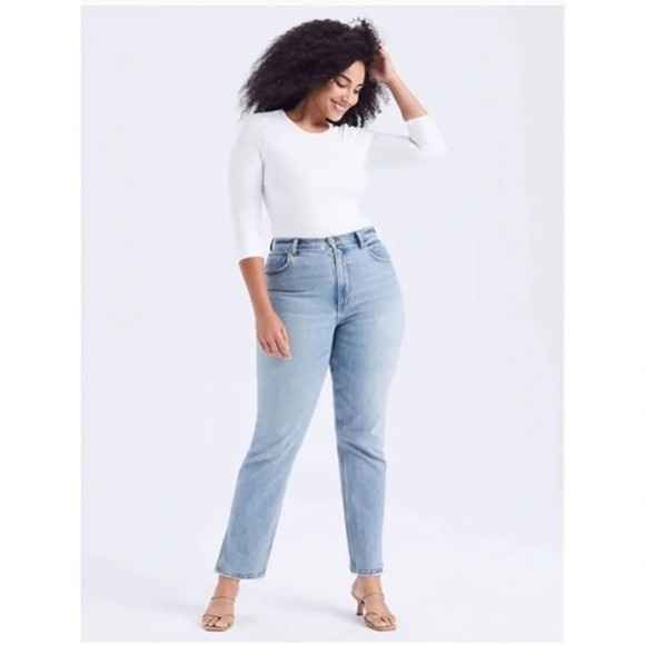 Abercrombie & Fitch NEW The 90s Straight Ultra High Rise Jeans Size 18s - Picture 1 of 9